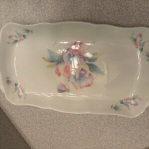 Vintage Aynsley Little Sweetheart Sandwich Serving Tray Plate Bone China England